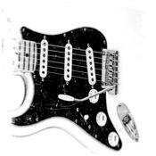 Stratocaster gaucher