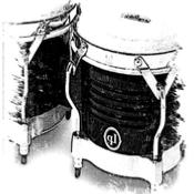 Paire bongos bois classic